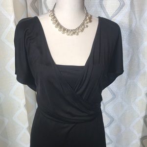 Silk Banana Republic Faux Wrap Dress